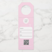 小売ロゴボトルハンガーラベル ボトルネックタグ (正面)