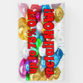 小売価格の最大75%!販売プロモーション 横断幕 (縦)