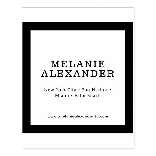 小売包装エレガント名場所Webサイト#3 ラバースタンプ (インプリント)