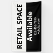 小売宇宙利用可能な電話番号Webサイトホワイト 横断幕 (縦)