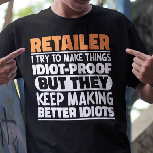 小売店でモノづくりをおもしろい引用文 Tシャツ