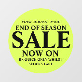 小売店の商店店のビジネスの看板ライムグリーン ウィンドウサイン (シート)