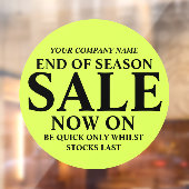 小売店の商店店のビジネスの看板ライムグリーン ウィンドウサイン (シート2)