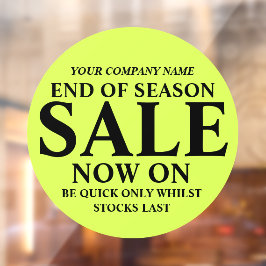 小売店の商店店のビジネスの看板ライムグリーン ウィンドウサイン