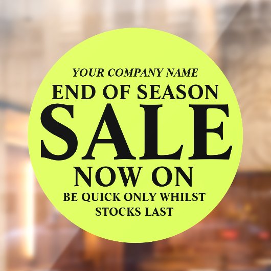 小売店の商店店のビジネスの看板ライムグリーン ウィンドウサイン (シート2)