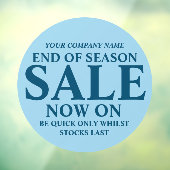 小売店の商店店店店店看板ブルーサークル ウィンドウサイン (シート3)