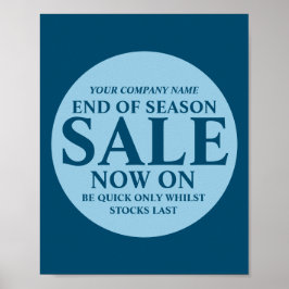 小売店の商店店店店店看板ブルーサークル ポスター