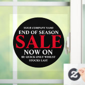 小売店の販売ビジネスの看板ブラックレッドサール ウィンドウサイン (ホーム)