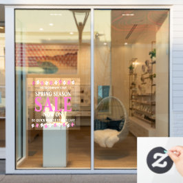 小売店ショップのビジネス終了のシーズン春 ウィンドウサイン