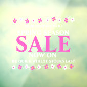 小売店ショップのビジネス終了のシーズン春 ウィンドウサイン (シート3)