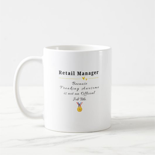 小売店マネージャー コーヒーマグカップ (左)