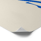 小売店向け販売看板ブルーセールポスター ポスター (角)