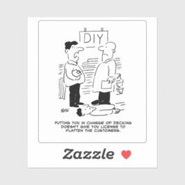 小売店舗おもしろい漫画。 シール