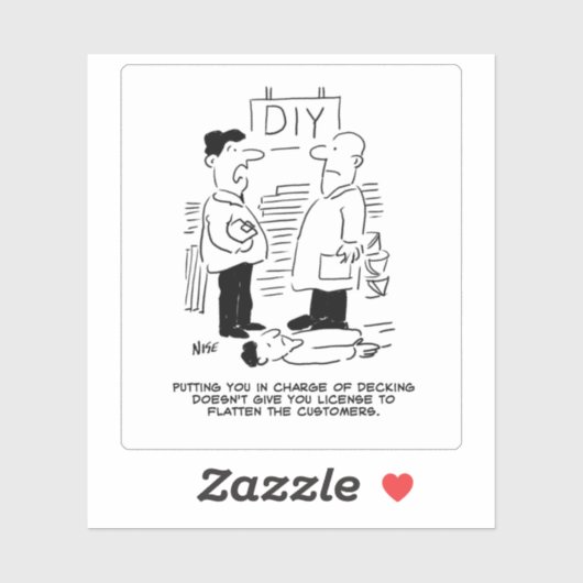 小売店舗おもしろい漫画。 シール (シート)