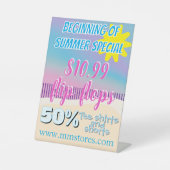 小売店舗のペデスタルサイン 台座サイン (正面)