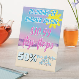 小売店舗のペデスタルサイン 台座サイン