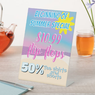 小売店舗のペデスタルサイン 台座サイン