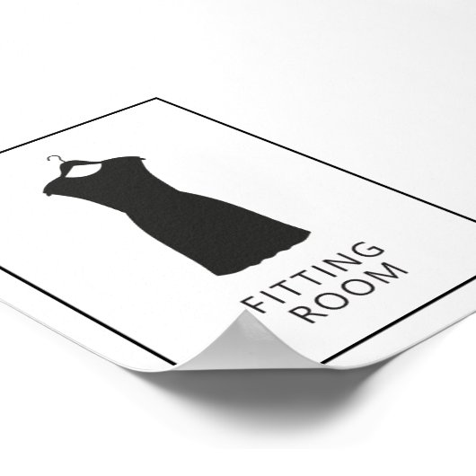 小売店舗用試着室又は脱衣室標識 ポスター (角)