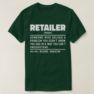小売業者名詞定義ビジネス所有者クール Tシャツ