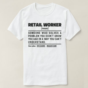 小売業者名詞店の販売ジョークユーモアのある Tシャツ