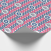 小売業 4th of July ダイヤモンド ロゴ テキスト ラッピングペーパー (角)