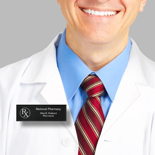 小売薬局薬剤師 名札