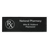 小売薬局薬剤師 名札 (正面)