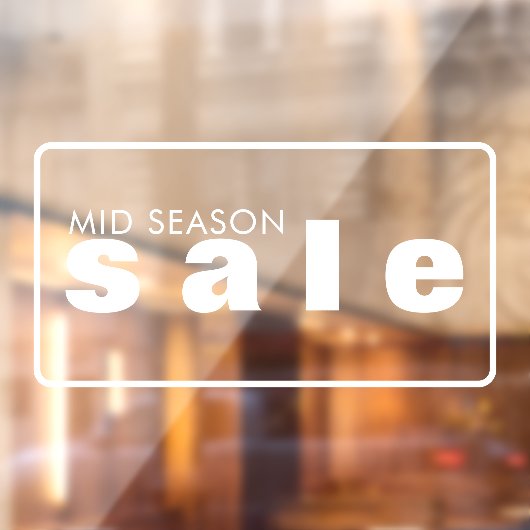 小売販売ウィンドウの固定 ウィンドウサイン (シート2)