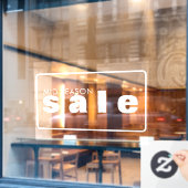 小売販売ウィンドウの固定 ウィンドウサイン (カフェ窓)