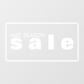 小売販売ウィンドウの固定 ウィンドウサイン (シート)