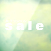 小売販売ウィンドウの固定 ウィンドウサイン (シート3)