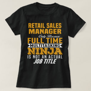 小売販売管理者 Tシャツ