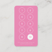 小売/ブティック顧客ロイヤリティ報酬カード ロイヤリティカード (裏面)