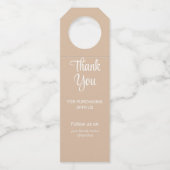 小売 ロゴ ボトル ハンガー タグ (裏面)