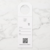 小売 ロゴ ボトル ハンガー タグ (正面)