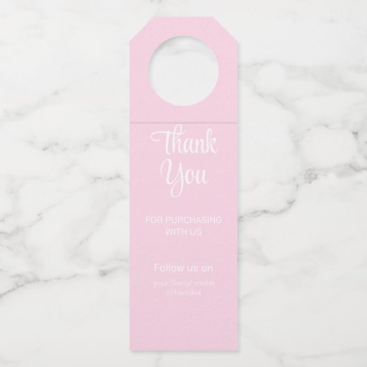 小売 ロゴ ボトル ハンガー タグ (裏面)