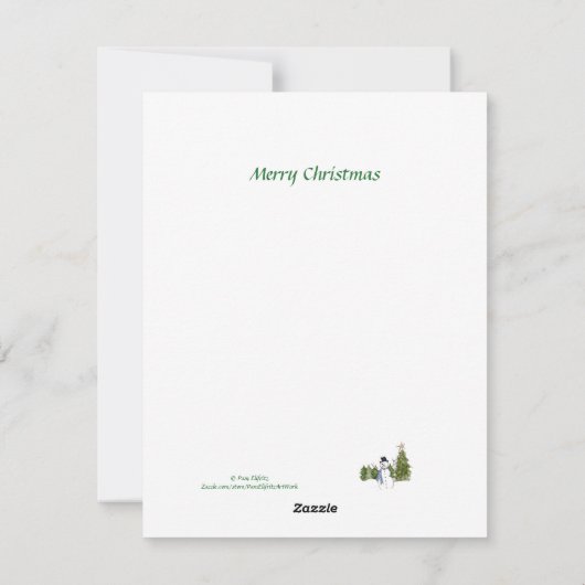 小天使がクリスマスの魔法をもたらす シーズンカード (裏面)