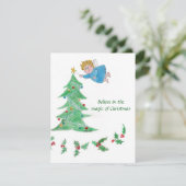 小天使がクリスマスの魔法をもたらす シーズンカード (スタンド正面)