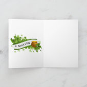 小妖精のカエルの挨拶状 カード (内部)
