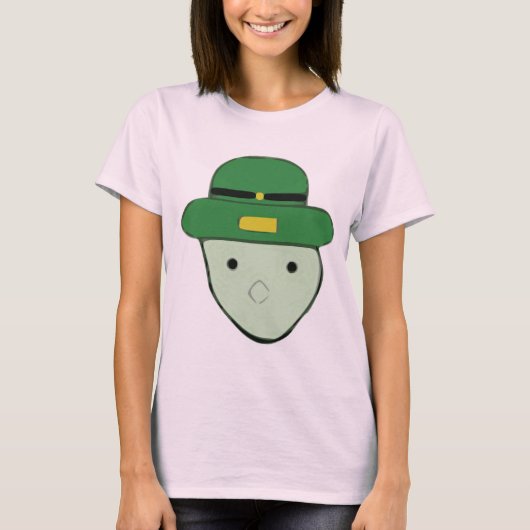 小妖精の緑スケッチのミーム Tシャツ (正面)