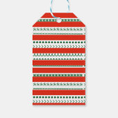 小妖精や小人あなたの家族おもしろいの5赤&グリーンホリデー ギフトタグ (裏面)