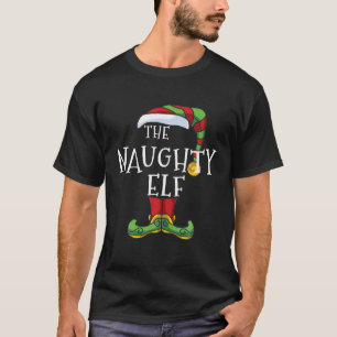 小妖精や小人いけなファミリーマッチングクリスマスグループパジャマ Tシャツ