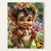 小妖精や小人いちごカレンダー プランナー手帳 (裏面)