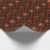 小妖精や小人おもしろいのクリスマスラッピング ラッピングペーパー (角)