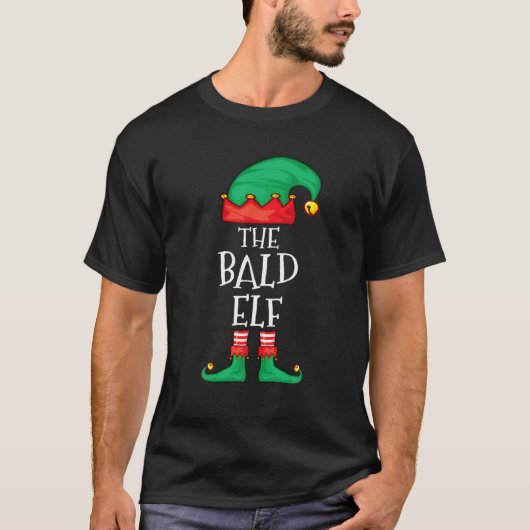 小妖精や小人おもしろいファミリークリスマスザはげ小妖精や小人セーター私 Tシャツ (正面)