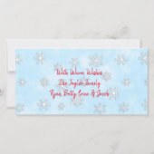 小妖精や小人お洒落とジンジャーブレッドハウスクリスマス カード (裏面)