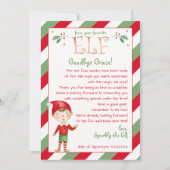 小妖精や小人からの手紙こんにちはカスタマイズや別れ 招待状 (正面)