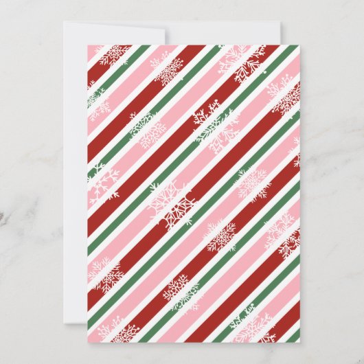 小妖精や小人からの手紙クリスマスガールレターカード 招待状 (裏面)