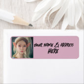 小妖精や小人かわいらしガール差出人住所ラベル ラベル (インサイチュ)