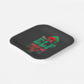 小妖精や小人がクリスマスおもしろい小妖精や小人プレゼント ペーパープレート (傾斜あり)